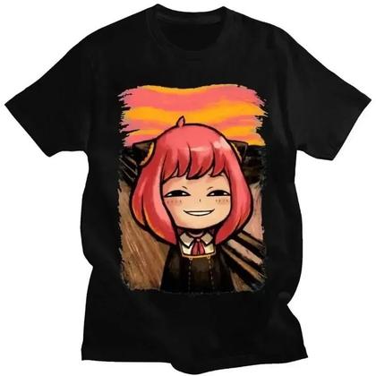 Imagem de Camiseta Gráfica Unissex De Anime Japonês Spy X Family Anya Forger Verão Harajuku Estilo Retrô