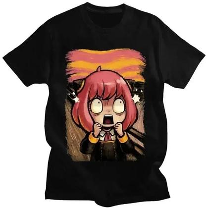 Imagem de Camiseta Gráfica Unissex De Anime Japonês Spy X Family Anya Forger Verão Harajuku Estilo Retrô