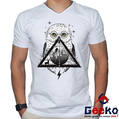 Imagem de Camiseta Harry Potter 100% Algodão Hedwig Geeko 01