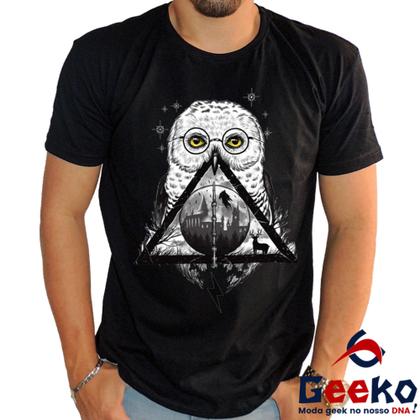 Imagem de Camiseta Harry Potter 100% Algodão Hedwig Geeko 01
