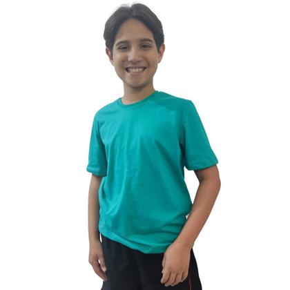 Imagem de Camiseta Infantil Algodão Lisa Brincar Correr Estudar 2 ao 14 Presente dia das crianças