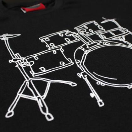 Imagem de Camiseta Infantil Bateria Line Drum Preta