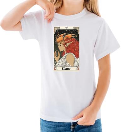 Imagem de Camiseta Infantil Carta Taro Signo Cancer