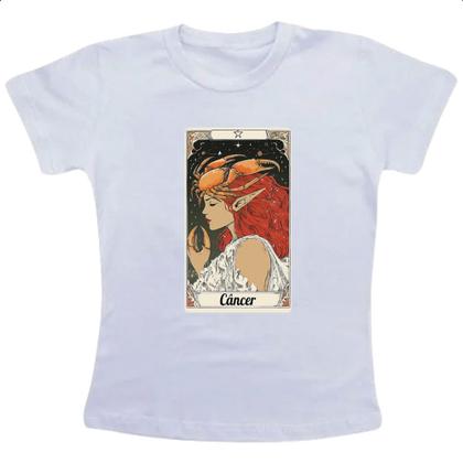 Imagem de Camiseta Infantil Carta Taro Signo Cancer
