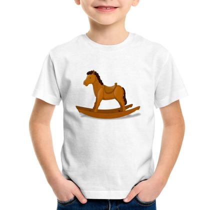 Imagem de Camiseta Infantil Cavalinho De Pau - Foca na Moda