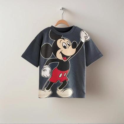 Imagem de Camiseta Infantil Com Estampa De Desenho Animado Da Disney, Roupa Solta De Verão Para Crianças, Top
