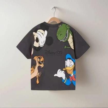 Imagem de Camiseta Infantil Com Estampa De Desenho Animado Da Disney, Roupa Solta De Verão Para Crianças, Top