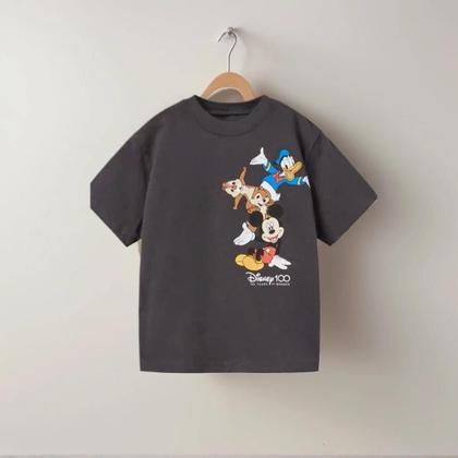 Imagem de Camiseta Infantil Com Estampa De Desenho Animado Da Disney, Roupa Solta De Verão Para Crianças, Top