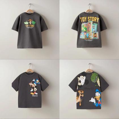 Imagem de Camiseta Infantil Com Estampa De Desenho Animado Da Disney, Roupa Solta De Verão Para Crianças, Top