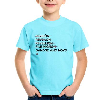 Imagem de Camiseta Infantil Dane-se, ano novo - Foca na Moda