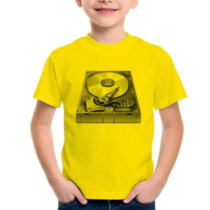 Imagem de Camiseta Infantil Disco Rígido HD - Foca na Moda