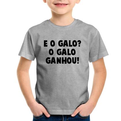 Imagem de Camiseta Infantil E o galo O galo ganhou! - Foca na Moda