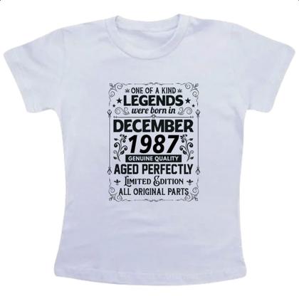 Imagem de Camiseta Infantil Legends Were Born DEZ-1987