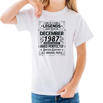 Imagem de Camiseta Infantil Legends Were Born DEZ-1987