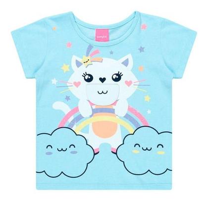 Imagem de Camiseta Infantil Menina Variadas Kamylus Brandili Fakini