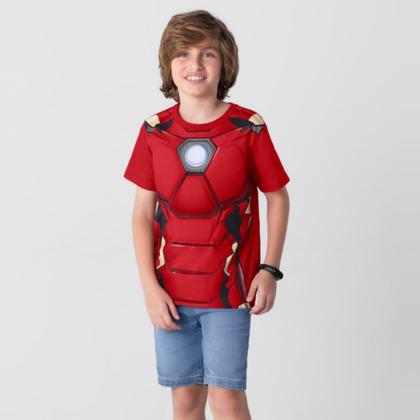 Imagem de Camiseta Infantil Menino Homem de Ferro Vermelho - Brandili