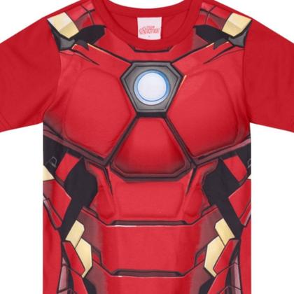Imagem de Camiseta Infantil Menino Homem de Ferro Vermelho - Brandili