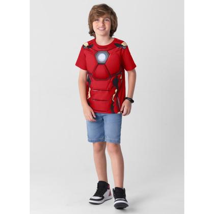 Imagem de Camiseta Infantil Menino Homem de Ferro Vermelho - Brandili