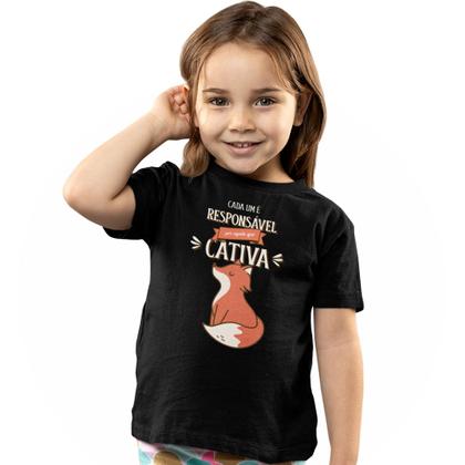 Imagem de Camiseta Infantil Menino Menina O Pequeno Príncipe Frase