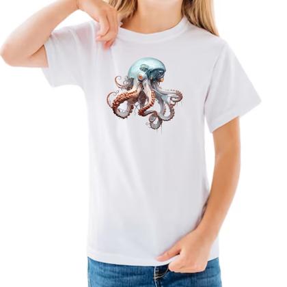 Imagem de Camiseta Infantil Polvo robo