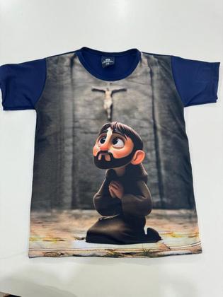 Imagem de Camiseta infantil Religiosa Católica São Francisco CIFT3188