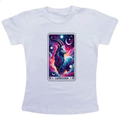 Imagem de Camiseta Infantil Signo Carta Taro Capricornio
