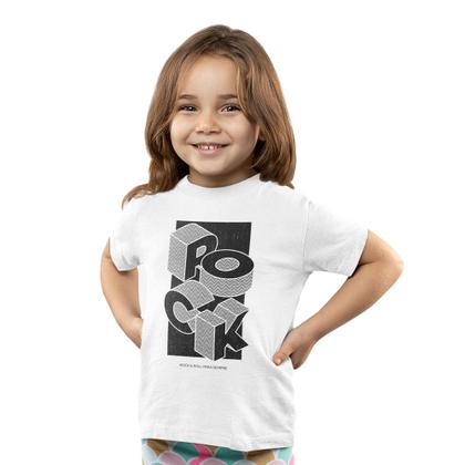 Imagem de Camiseta Infantil Unissex Menino Menina Rock Pra Sempre