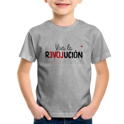 Imagem de Camiseta Infantil Viva la Revolución - Foca na Moda