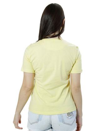 Imagem de Camiseta Ixória Básica Feminina Gola Redonda Amarela