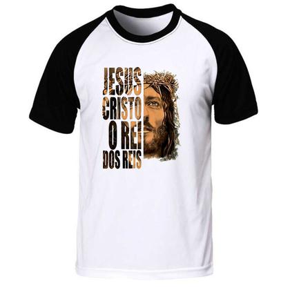 Imagem de Camiseta jesus cristo rei dos reis camisa religião fé igreja