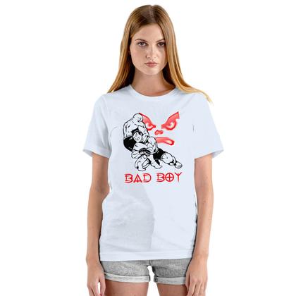 Imagem de Camiseta Jiu-jitsu Bad Boy Camisa Personalizada Blusa Adulto Algodão com Poliéster