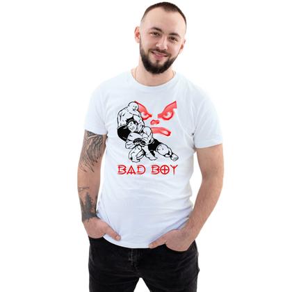 Imagem de Camiseta Jiu-jitsu Bad Boy Camisa Personalizada Blusa Adulto Algodão com Poliéster