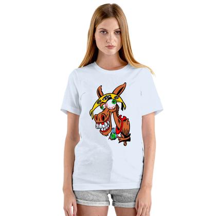 Imagem de Camiseta Jumento Louco Camisa Personalizada Blusa Adulto Algodão com Poliéster