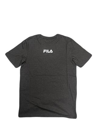 Imagem de Camiseta Juvenil Fila Charged Masculina - Mescla Escuro