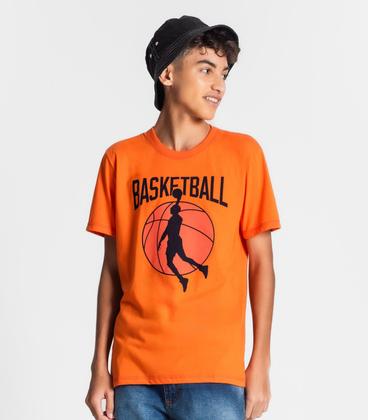 Imagem de Camiseta Juvenil Masculina Basketball Minty Laranja