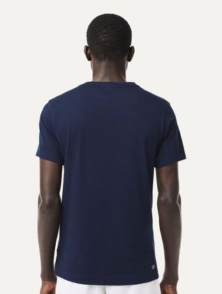 Imagem de Camiseta Lacoste Masculina Regular Sport Dry Print Croco Azul Marinho