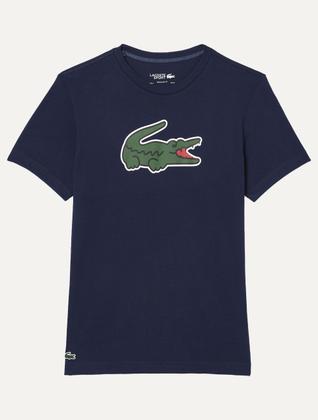Imagem de Camiseta Lacoste Masculina Regular Sport Dry Print Croco Azul Marinho
