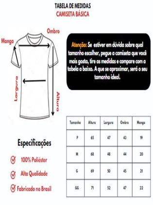 Imagem de Camiseta Lisa Básica Manga Curta 100% Poliéster