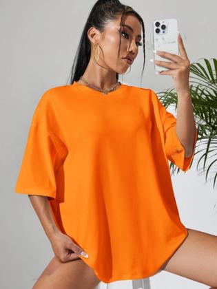 Imagem de Camiseta Lisa Básica Modelo Oversized Overtec Streetwear Nova Moda Lançamento 