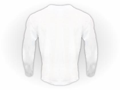 Imagem de Camiseta Lisa Manga Longa Infantil Poliéster Branca