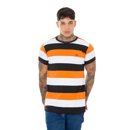 Imagem de Camiseta Listrada Ridens Estilo Clássico em Apenas 1 Peça