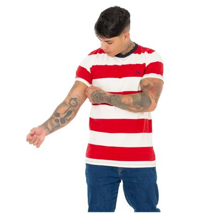 Imagem de Camiseta Listrada Ridens Estilo Clássico em Apenas 1 Peça