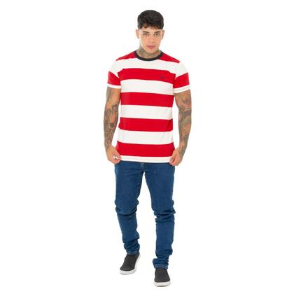 Imagem de Camiseta Listrada Ridens Estilo Clássico em Apenas 1 Peça