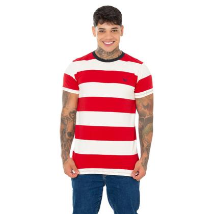 Imagem de Camiseta Listrada Ridens Estilo Clássico em Apenas 1 Peça