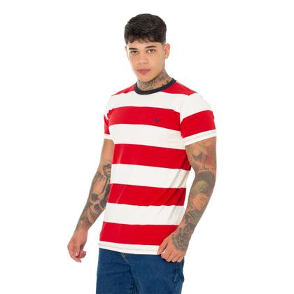 Imagem de Camiseta Listrada Ridens Estilo Clássico em Apenas 1 Peça