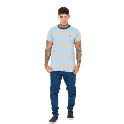 Imagem de Camiseta Listrada Ridens Estilo Clássico em Apenas 1 Peça