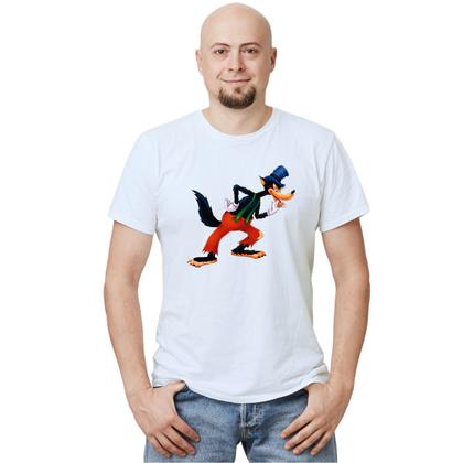 Imagem de Camiseta Lobo Mau Cartoon Camisa Personalizada Blusa Adulto Algodão com Poliéster