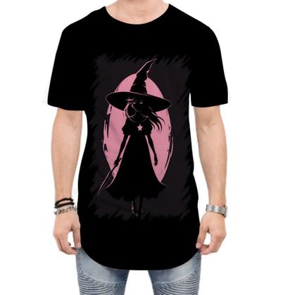 Imagem de Camiseta Longline Bruxa Halloween Rosa 16