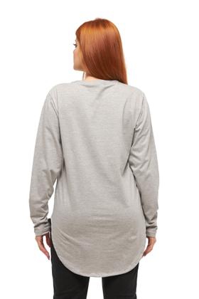 Imagem de Camiseta longline feminina oversized manga comprida wooks c2