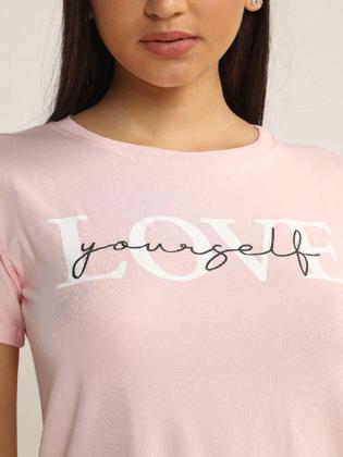 Imagem de Camiseta Love Rosa D Bell       